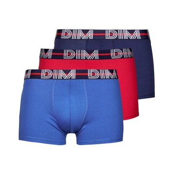 Underkläder Herr Boxershorts DIM MIX & POWERFUL X3 Röd / Blå / Marin