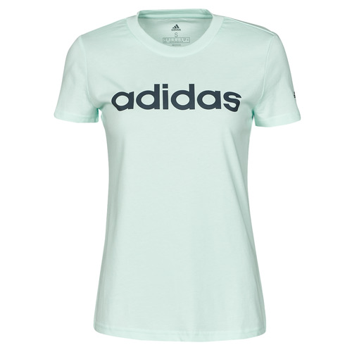 textil Dam T-shirts adidas Performance LIN T-SHIRT Mint / Legend / Bläck