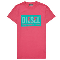textil Flickor T-shirts Diesel TMILEY Rosa