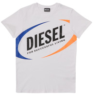 textil Pojkar T-shirts Diesel MTEDMOS Vit