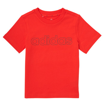 textil Pojkar T-shirts adidas Performance ELORRI Röd