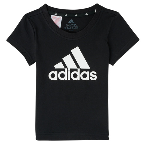 textil Flickor T-shirts Adidas Sportswear FIORINE Svart