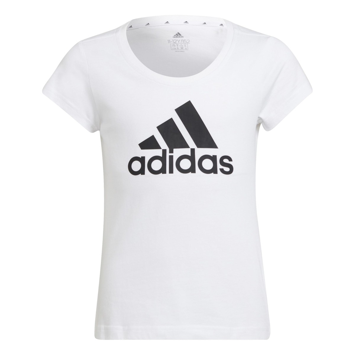 textil Flickor T-shirts Adidas Sportswear FEDELINE Vit