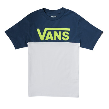 textil Pojkar T-shirts Vans VANS CLASSIC BLOCK SS Marin / Grå