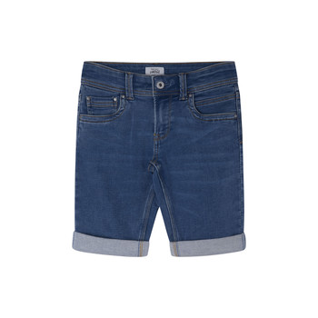 textil Pojkar Shorts / Bermudas Pepe jeans TRACKER SHORT Blå