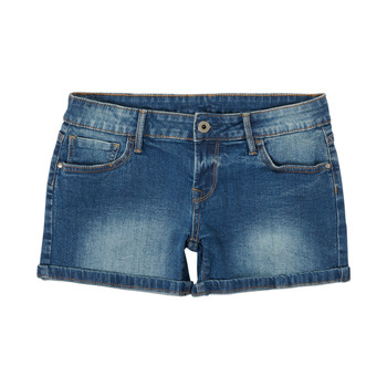 textil Flickor Shorts / Bermudas Pepe jeans FOXTAIL Blå