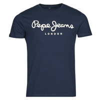 textil Herr T-shirts Pepe jeans ORIGINAL STRETCH Blå
