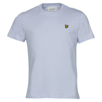 textil Herr T-shirts Lyle & Scott Plain T-shirt Blå
