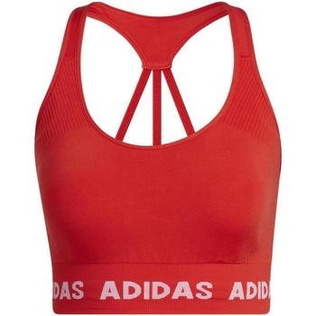 textil Dam Sport-BH adidas Originals Training Aeroknit Röd