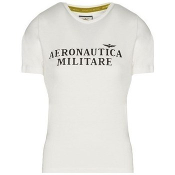 textil Dam T-shirts Aeronautica Militare TS1914DJ49673004 Vit