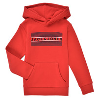 textil Pojkar Sweatshirts Jack & Jones JJECORP LOGO SWEAT HOOD Röd