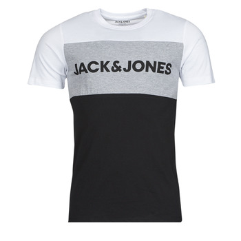 textil Herr T-shirts Jack & Jones JJELOGO Vit