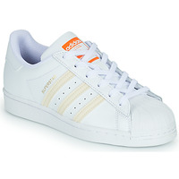 Skor Dam Sneakers adidas Originals SUPERSTAR Vit / Beige / Orange