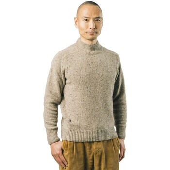 textil Herr Tröjor Brava Fabrics Perkins Neck Sweater - Ecru Beige