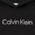 textil Flickor Sweatshirts Calvin Klein Jeans INSTITUTIONAL SILVER LOGO HOODIE Svart