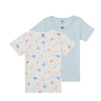 textil Flickor T-shirts Petit Bateau MAILYS Flerfärgad