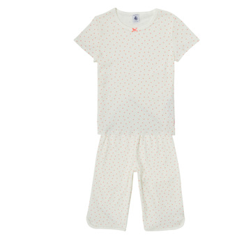 textil Flickor Pyjamas/nattlinne Petit Bateau BRESS Vit