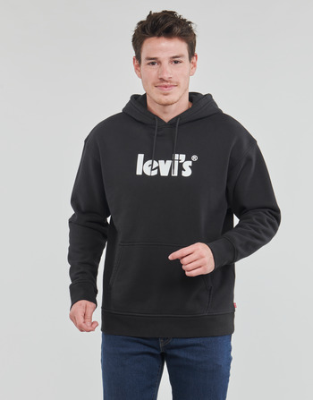 textil Herr Sweatshirts Levi's RELAXED GRAPHIC PO Kaviar