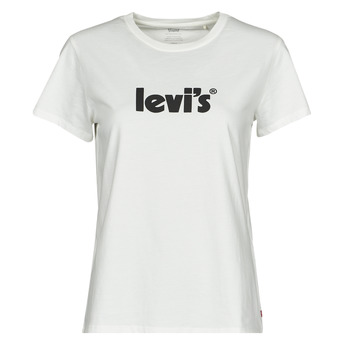 textil Dam T-shirts Levi's THE PERFECT TEE Vit