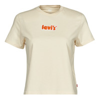 textil Dam T-shirts Levi's GRAPHIC CLASSIC TEE Angora