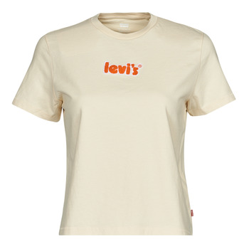 textil Dam T-shirts Levi's GRAPHIC CLASSIC TEE Angora