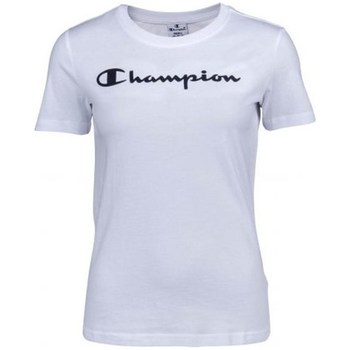 textil Dam T-shirts Champion Crewneck Tee Vit