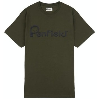 textil Herr T-shirts Penfield T-shirt  Bear Chest Grön