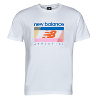 textil Herr T-shirts New Balance ATEEH AMP TEEEE Vit