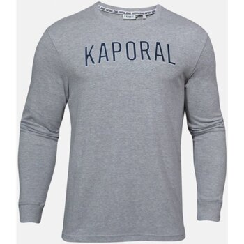 textil Herr Långärmade T-shirts Kaporal RENZO Grå