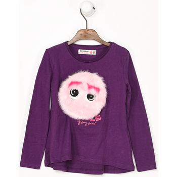 textil Flickor T-shirts Desigual 18WGTK84-3086 Violett