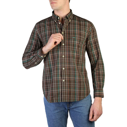 textil Herr Långärmade skjortor Carrera - 213B_1230A Brun