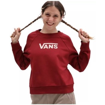 textil Dam Sweatshirts Vans WM Flying V FT Boxy Crew Rödbrunt