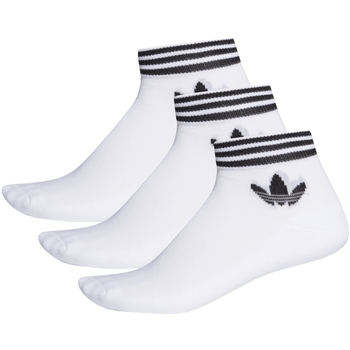 Underkläder Sportstrumpor adidas Originals adidas Trefoil Ankle Socks 3 Pairs Vit