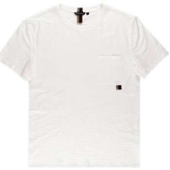 textil Herr T-shirts Antony Morato Tshirt Męski Regular Fit Cream Vit