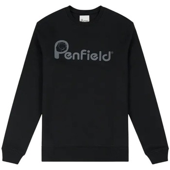 textil Herr Sweatshirts Penfield Sweatshirt  Bear Chest Print Svart