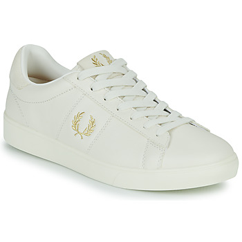 Skor Herr Sneakers Fred Perry SPENCER TUMBLED LEATHER Beige
