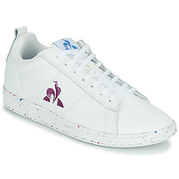 Skor Dam Sneakers Le Coq Sportif COURTCLASSIC W SPORT Vit / Violett