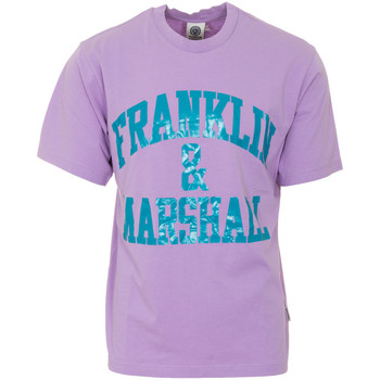 textil Herr T-shirts Franklin & Marshall T-shirt à manches courtes Violett