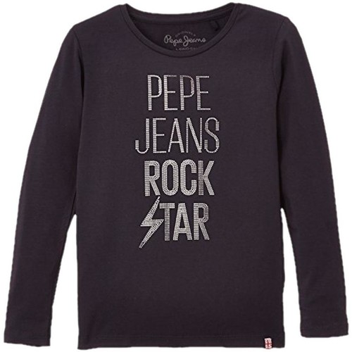 textil Flickor T-shirts Pepe jeans  Blå