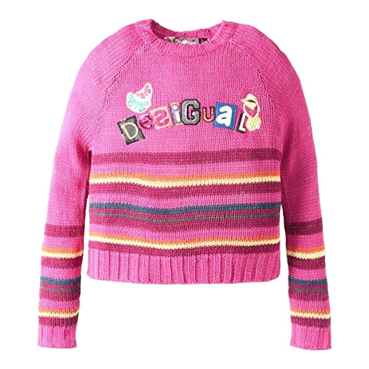 textil Flickor Sweatshirts Desigual  Rosa