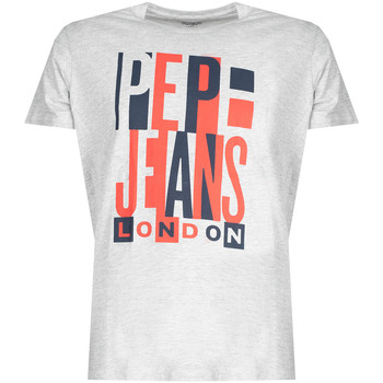 textil Herr T-shirts Pepe jeans PM507739 | Davy Grå
