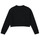 textil Flickor Sweatshirts Calvin Klein Jeans METALLIC BOX LOGO SWEATSHIRT Svart