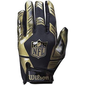 Accessoarer Herr Sportaccessoarer Wilson NFL Stretch Fit Receivers Gloves Svart