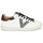 Skor Dam Sneakers Victoria TENIS EFECTO PIEL GLITTER Vit / Silver