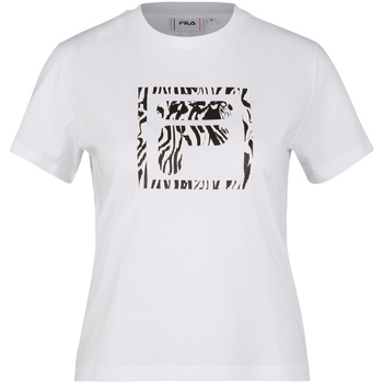 textil Dam T-shirts Fila FAW0128 Vit