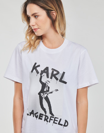 Karl Lagerfeld KARL ARCHIVE OVERSIZED T-SHIRT Vit