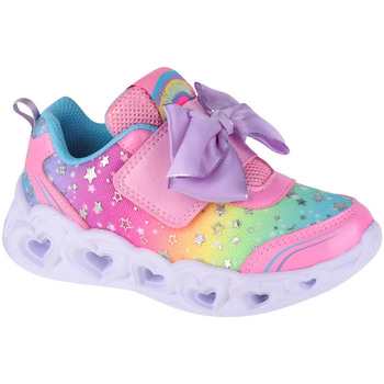 Skor Flickor Sneakers Skechers Heart Lights-All About Bows Rosa