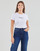 textil Dam T-shirts Pepe jeans NEW VIRGINIA Vit