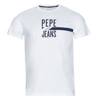 textil Herr T-shirts Pepe jeans SHELBY Vit