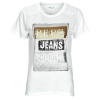 textil Dam T-shirts Pepe jeans TYLER Vit